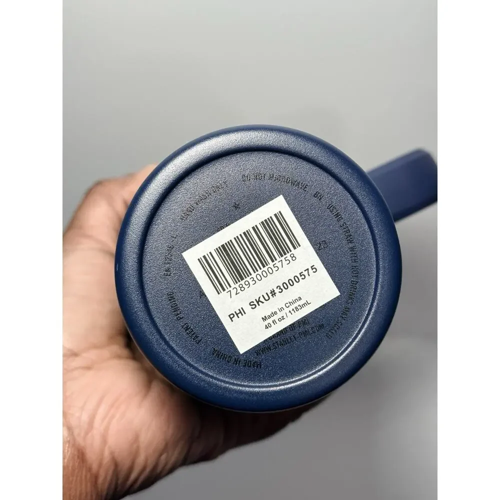 Stanley X Starbucks Philippines Exclusive 2023 OG NAVY 40oz Quencher Tumbler NWT - Picture 5 of 8